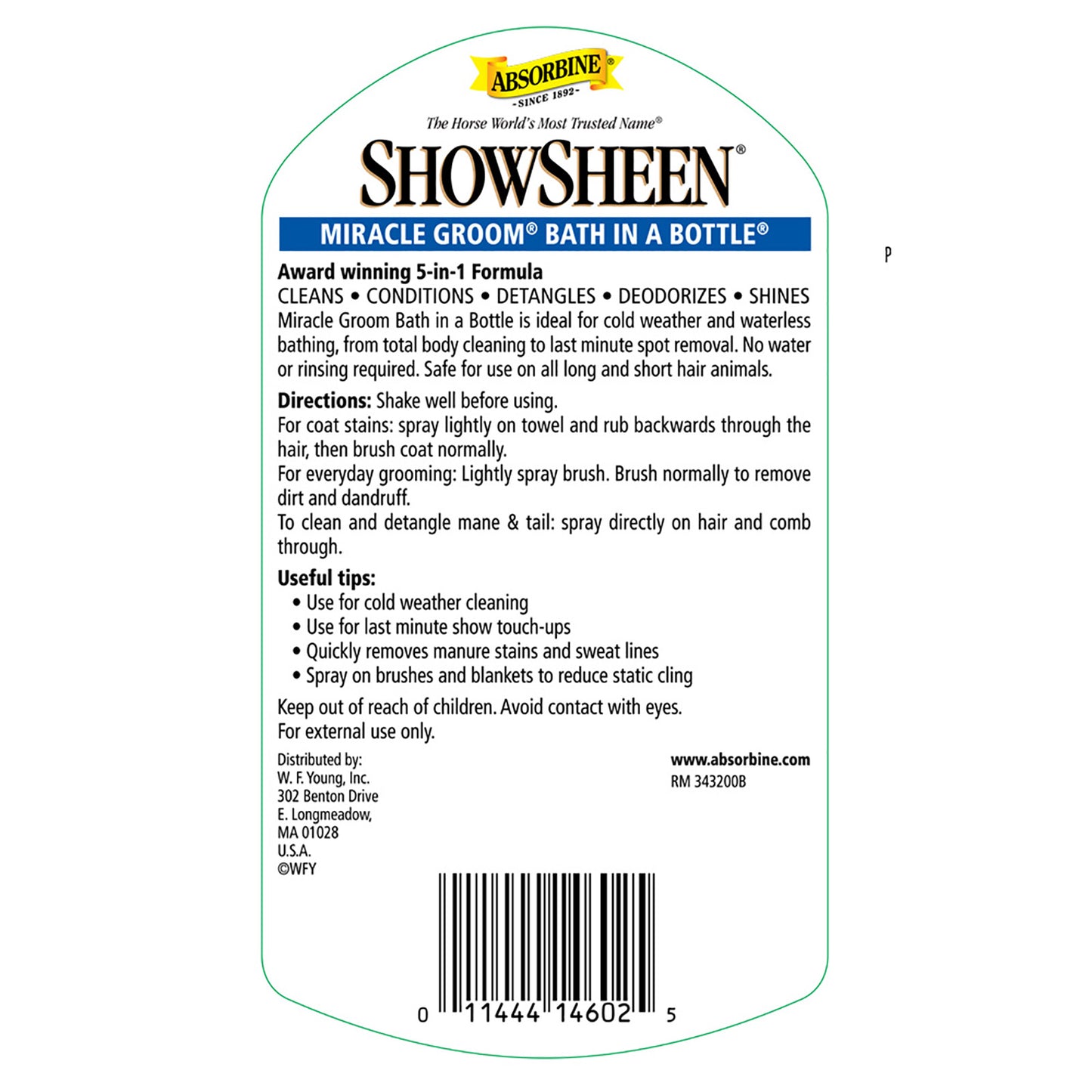 ShowSheen® Miracle Groom Skin & Coat Care absorbine