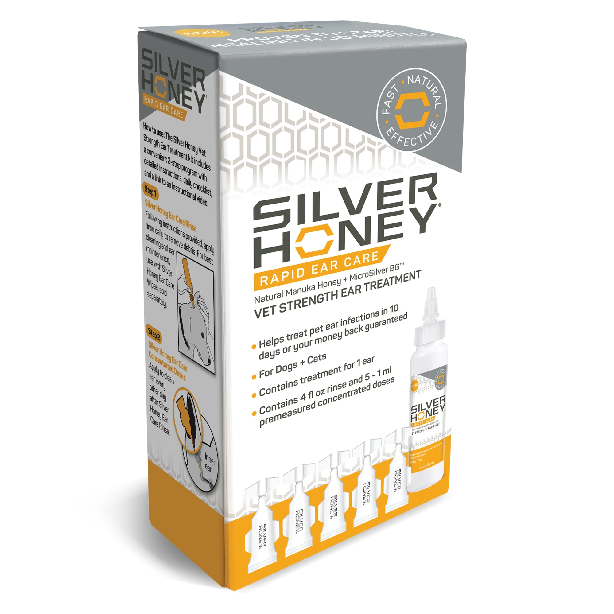 Silver Honey® Rapid Ear Care Vet Strength Ear Treatment