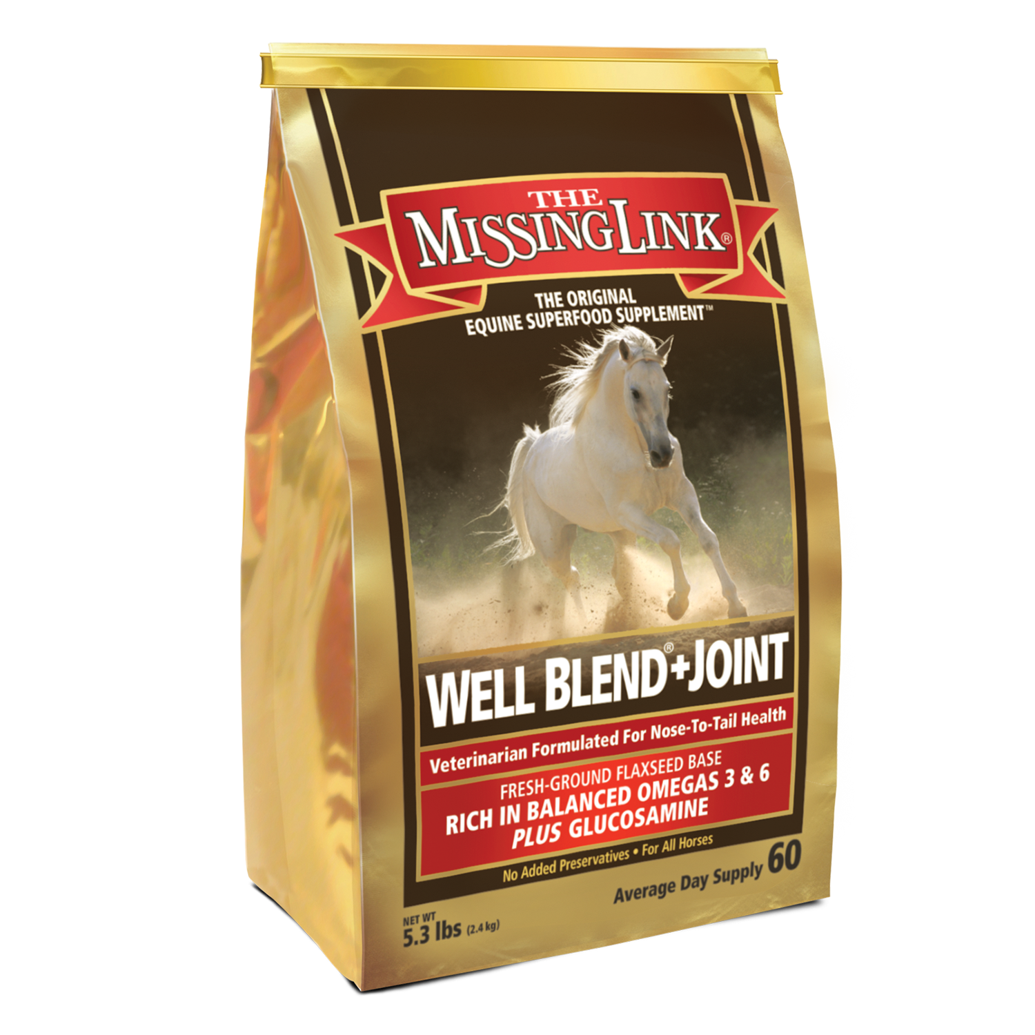 The Missing Link Original Equine Superfood Supplement 5.3 lb bag, 60 day supply.