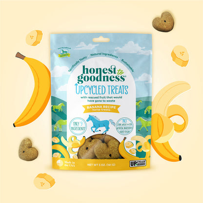 FREE GIFT WITH ANY PURCHASE! Honest To Goodness® Upcycled Horse Treats – Banana 5oz