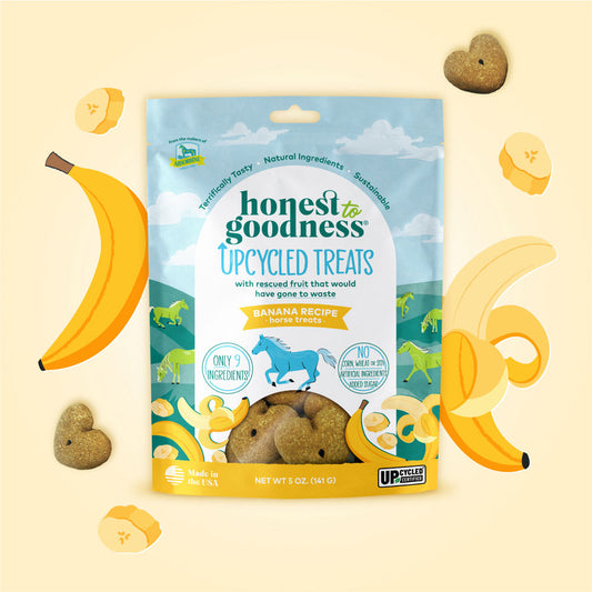 FREE GIFT WITH ANY PURCHASE! Honest To Goodness® Upcycled Horse Treats – Banana 5oz