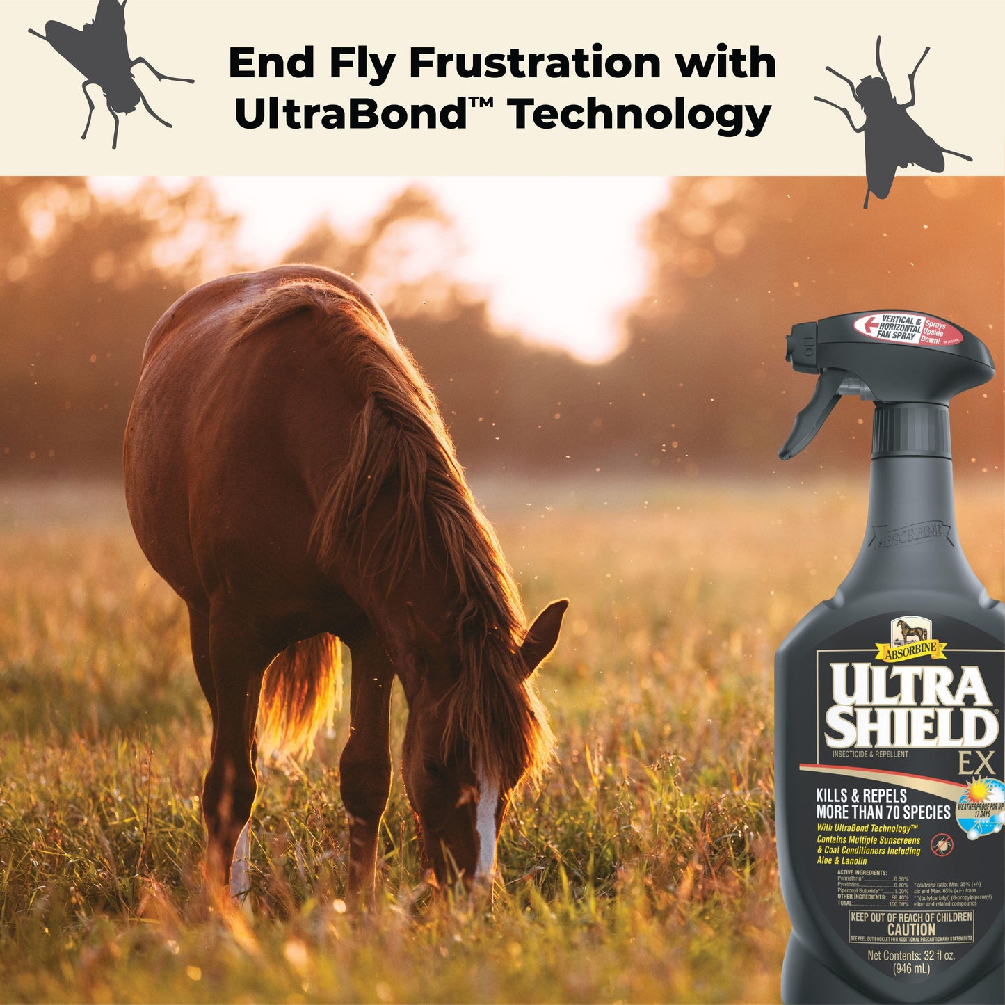 UltraShield® EX Insecticide & Repellent Fly Control absorbine   