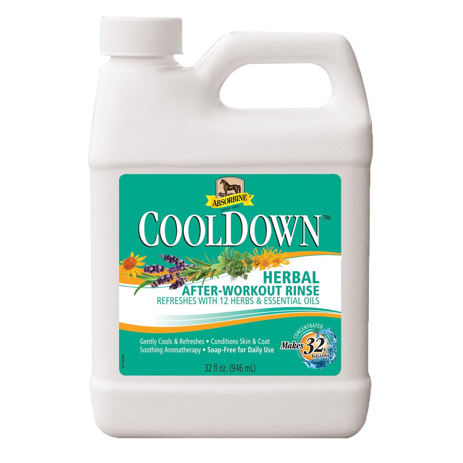 Absorbine CoolDown Herbal after-workout rinse. Refreshes with 12 herbs & essential oils.