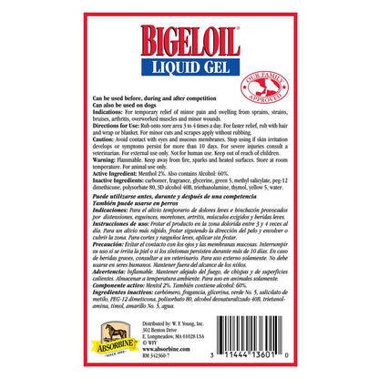 Bigeloil® Liniment Gel Muscle Care absorbine   