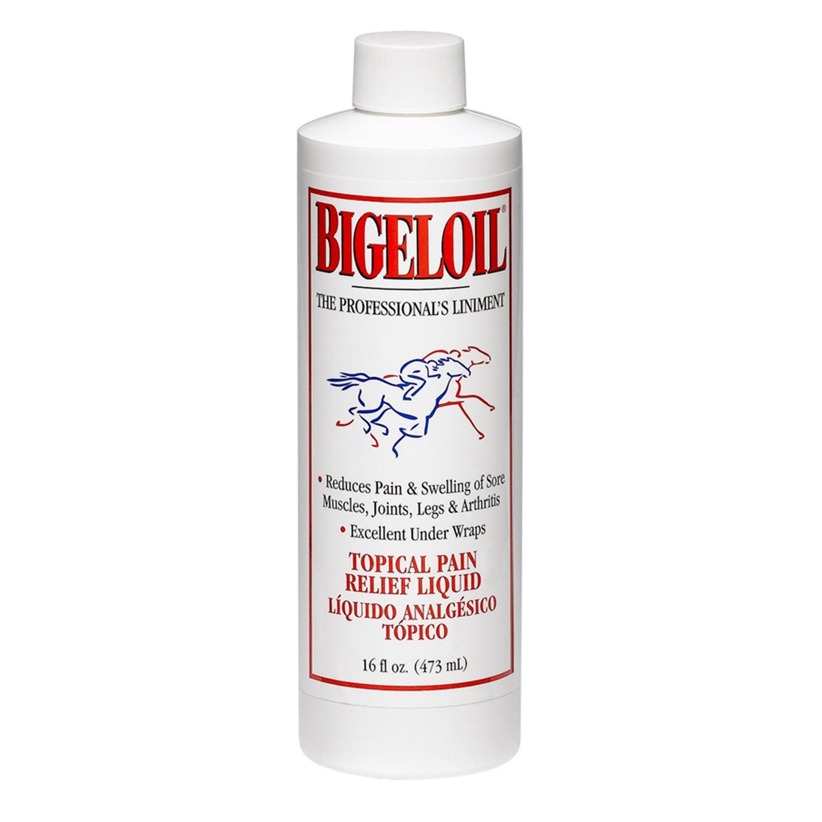 Bigeloil the professional's liniment.  Topical pain relief liquid.