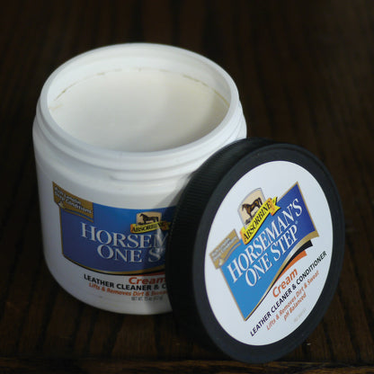 Horseman’s One Step® Cream Leather Cleaner & Conditioner Leather Care absorbine   