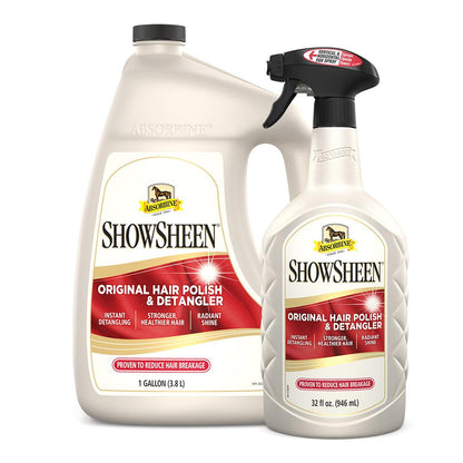 ShowSheen® Original Hair Polish & Detangler Spray - Quart Sprayer & Gallon Refill Skin & Coat Care absorbine   