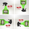UltraShield Green quart sprayer bottle, Twist it, vertical & horizontal spray settings. Flip it, works upside down. Grip it, new design means no hand fatigue. Ratchet, eliminate leakage.