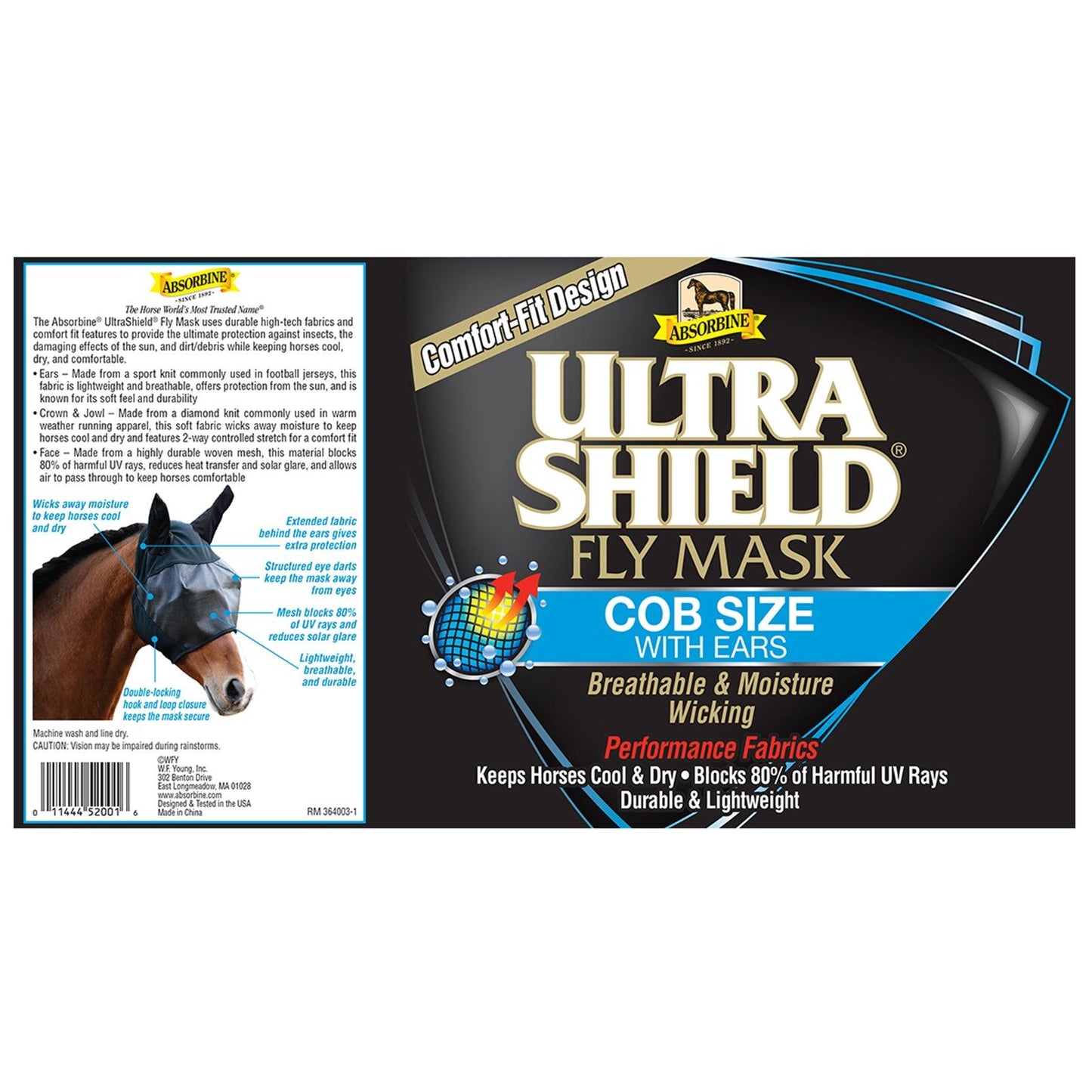 UltraShield® Fly Mask Fly Control absorbine   