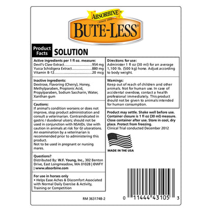 Bute-Less® Comfort & Recovery Supplement Solution Supplements absorbine   