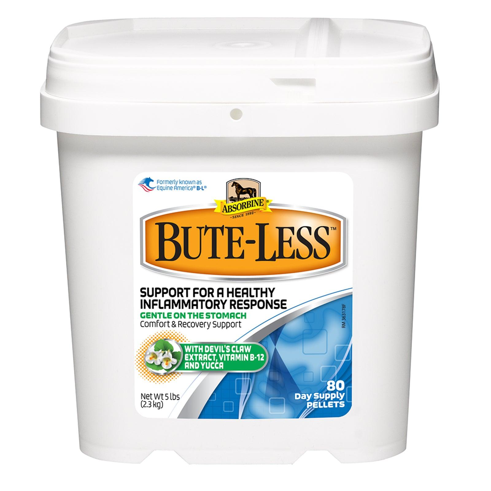Bute-less supplement, support for a healthy inflammatory response 5 lb. bucket. 80 day supply of pellets.