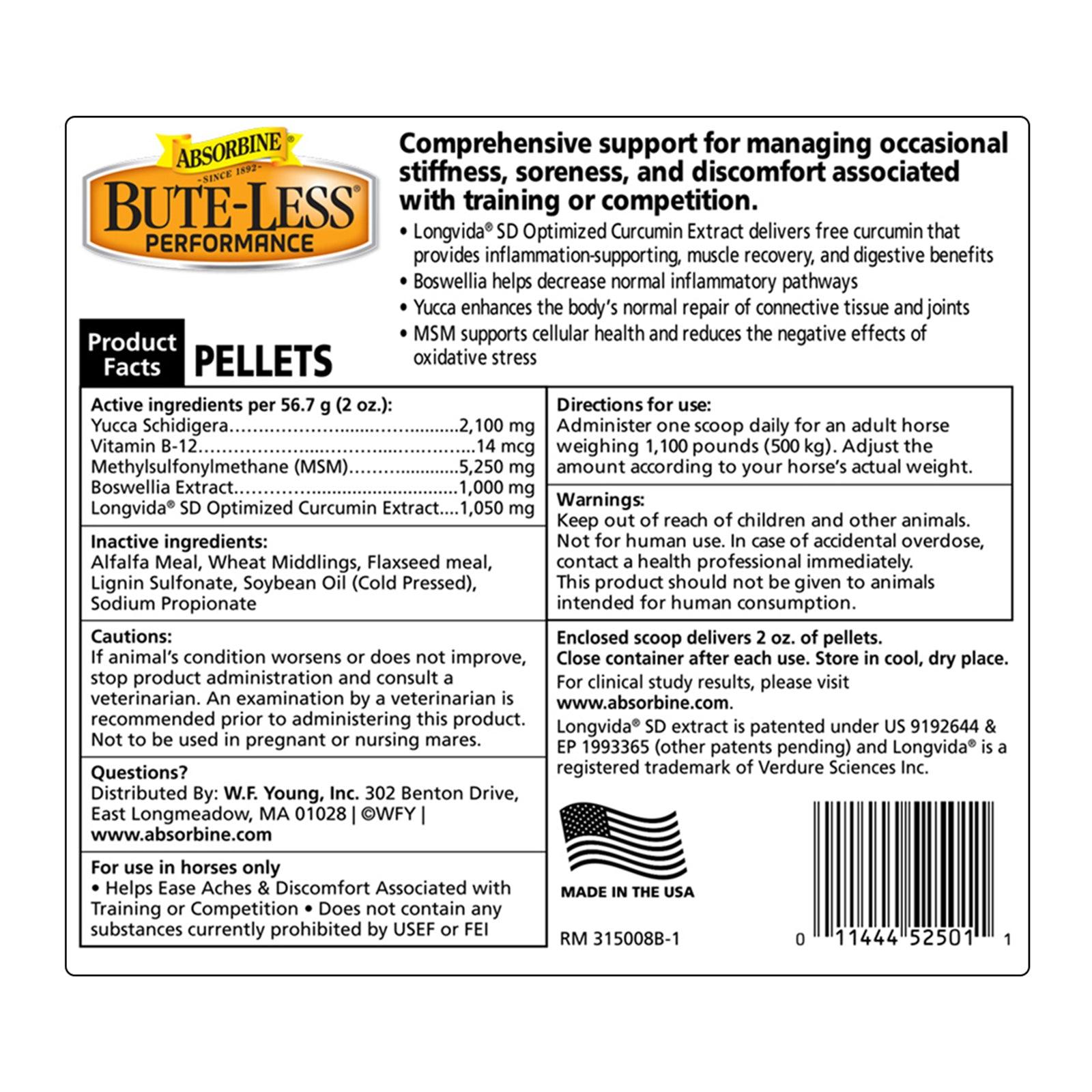 Absorbine Bute-Less Performance Comfort & Recovery Supplement