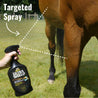 UltraShield EX targeted spray, fan spray that works at any angle, even upside down.