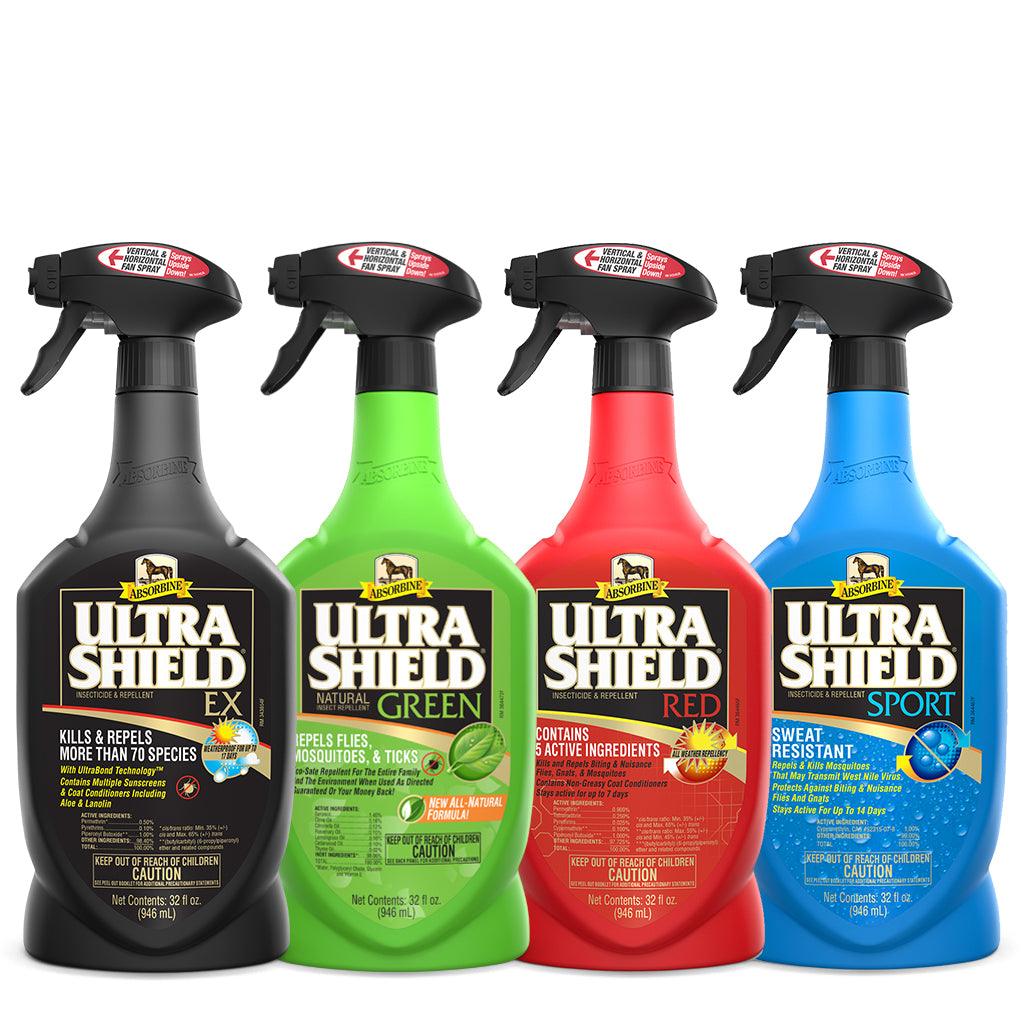 UltraShield quarts rotational bundle.  Includes UltraShield EX, UltraShield Green, UltraShield Red, and UltraShield Sport, one quart of each in bundle.