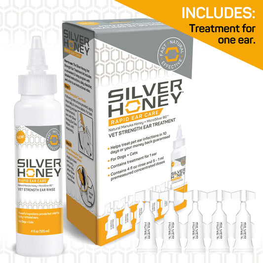 Silver Honey® Rapid Ear Care Vet Strength Ear Treatment Pet Care Silver Honey®   