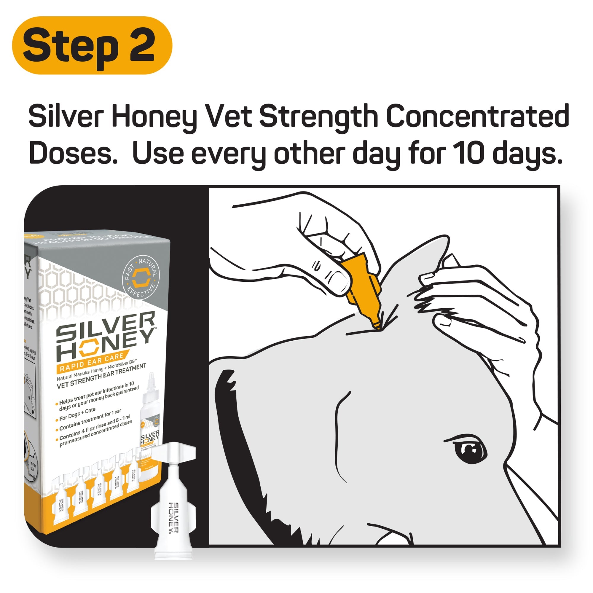 Silver Honey® Rapid Ear Care Vet Strength Ear Treatment Pet Care Silver Honey®   